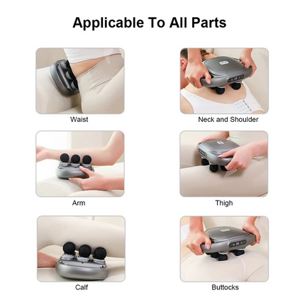 FlexRelief™ 6 Head Deep Tissue Massager Gun